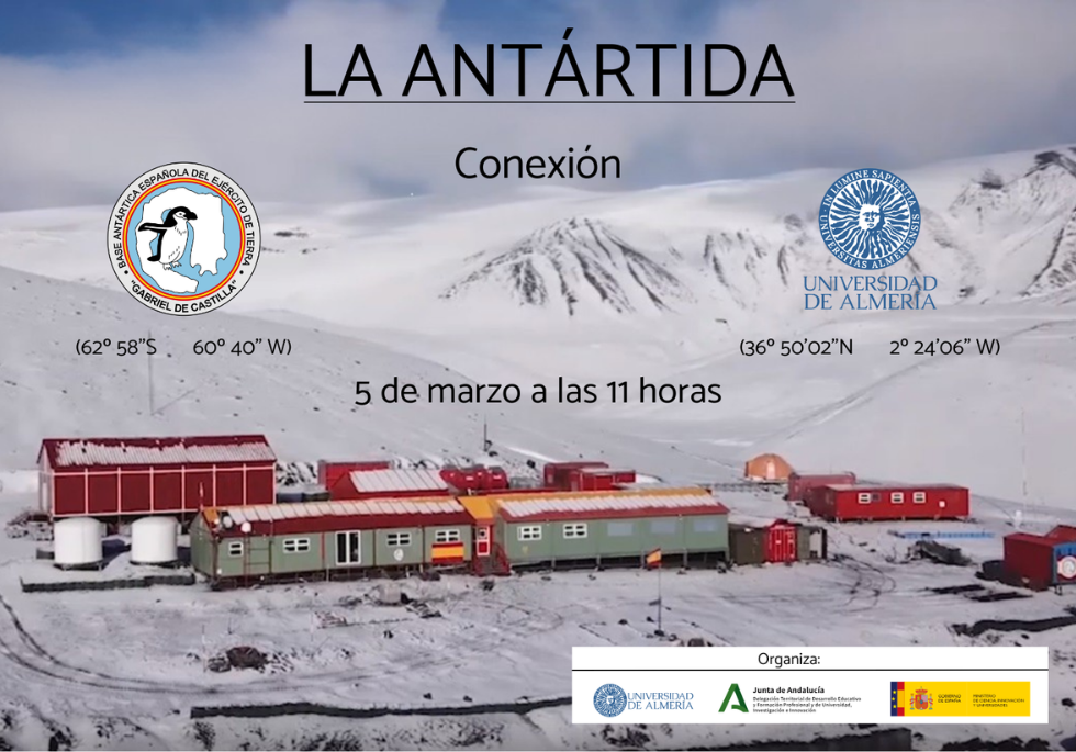 Conexión con la Base Gabriel de Castilla en la Isla Decepción (Antártida)